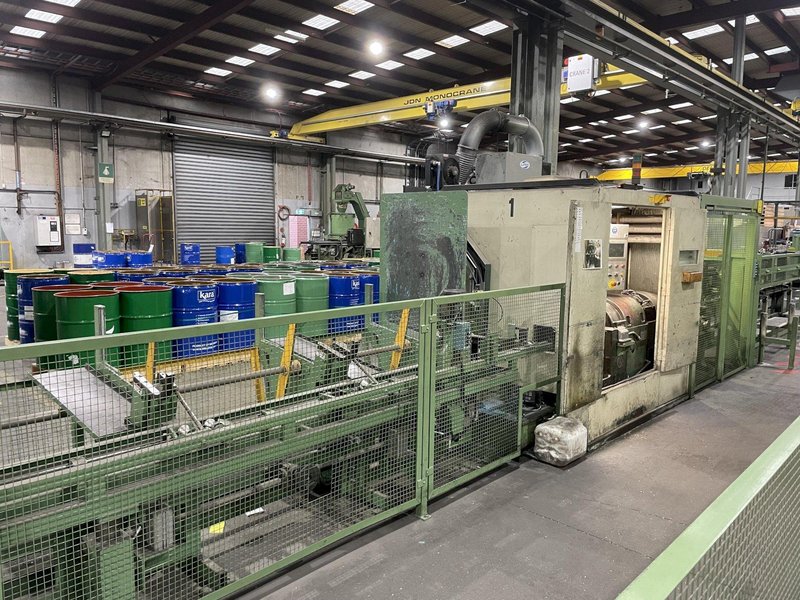22MM KIESERLING BAR PEELER W/INFEED &amp; OUTFEED TABLES