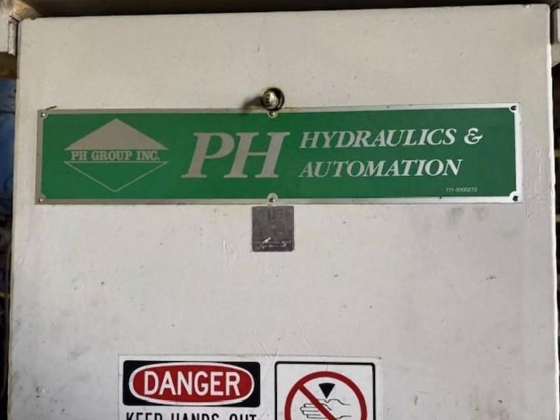 50 TON PH HYDRAULICS OGF-50 HYDRAULIC C-FRAME PRESS WITH 6" STROKE. STOCK # 0436426