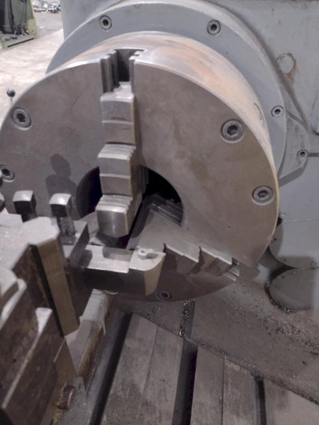 15&quot; X 32&quot; MANNAIONI MAN-AU-CYCLE THREADING LATHE, 4&quot; HOLE: STOCK #16992