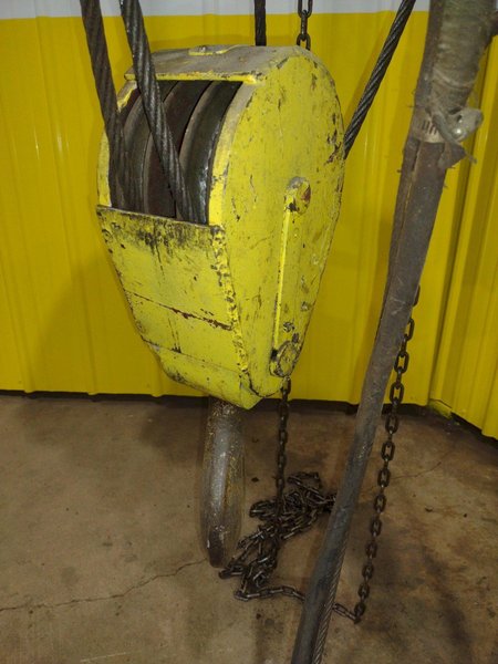 5 TON 10,000 LBS BOBCAT POWER CABLE HOIST WITH TROLLEY: STOCK #18939