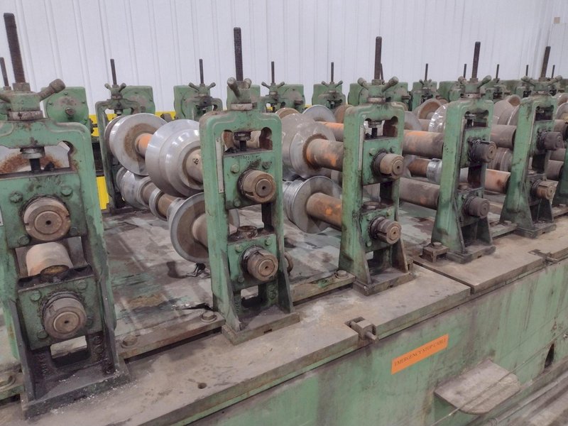 20 STAND X 3&quot; X 48&quot; ASC RAFTED ROLLFORMER, TOOLED FOR 36&quot; STANDING SEAM ROOF PANEL: STOCK #14214