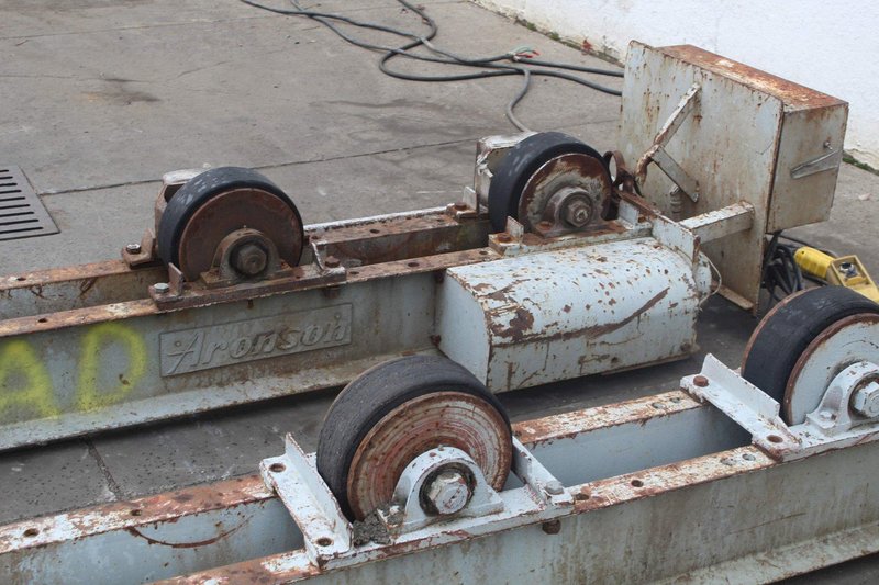 15 TON ARONSON 1 DRIVE 2 IDLERS TANK TURNING ROLLS: STOCK #72464