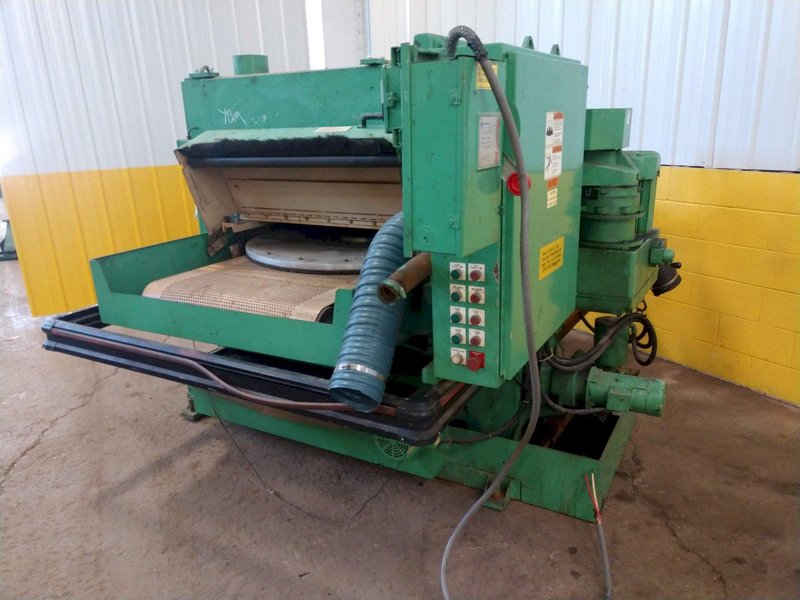 36&quot; AEM MODEL CS360 SINGLE HEAD MULTI-DIRECTIONAL BELT GRINDER DEBURRING FINISHER: STOCK 11089