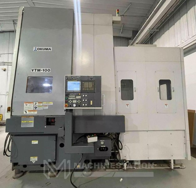 Okuma VTM-100 CNC Vertical Turning Center – Live Tool C Axis VTL