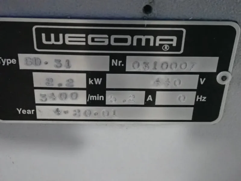 WEGOMA 16" BLADE DOUBLE MITER SAW  -  SD-31