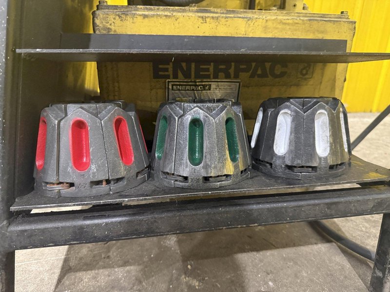 1.25" PARKER SUPER-KRIMP HYDRAULIC HOSE CRIMPER &amp; CRIMP DIES, WITH ENERPAC HYDRAULIC UNIT: YOBRO #25556
