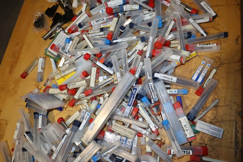 HUGE Assortment Of Carbide Endmills - All Shapes &amp; Sizes, Few Modular Tool Holders- Auction Item