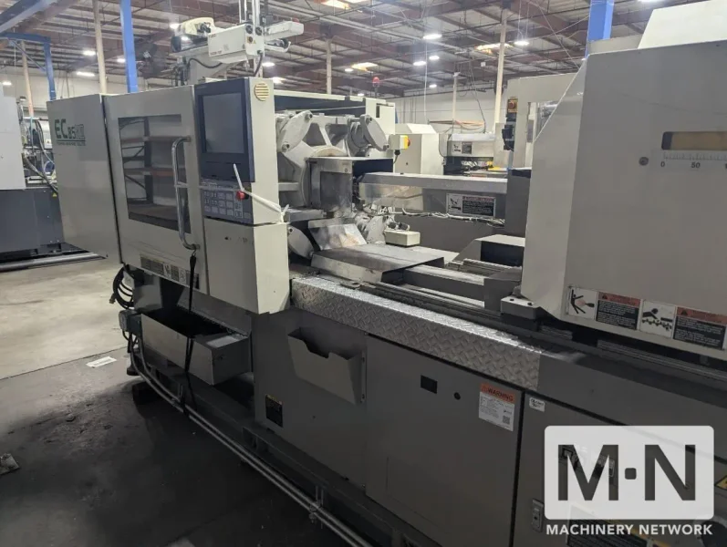 85 TON 3.4 OZ TOSHIBA MODEL EC85NIIV30-2A ELECTRIC INJECTION MOLDING MACHINE MFG 2007 (2) AVAILABLE