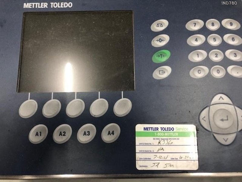 8.5 ft. x 12 ft. Industrial Floor Scale + Mettler-Toledo IND780 Advanced Weighing Terminal STOCK #3098