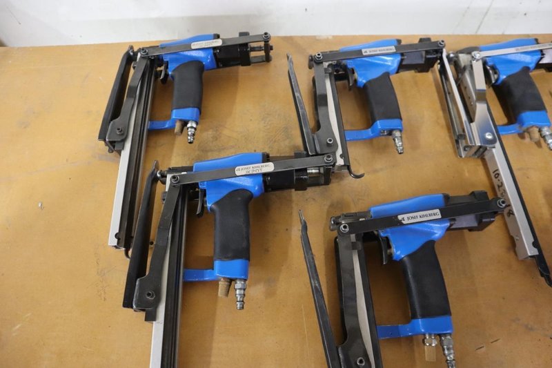Josef Kihlberg Pneumatic Box Staplers (6) w Staples- Auction Item