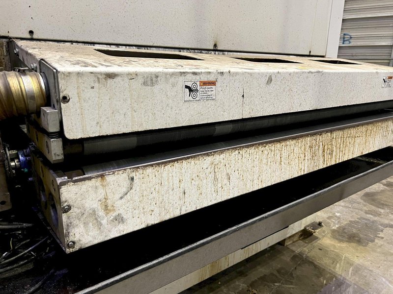 63&quot; MIDWEST AUTOMATION MODEL #N3-6375 3 HEAD WET TYPE BELT DEBURRING GRINDER MACHINE: STOCK 18225