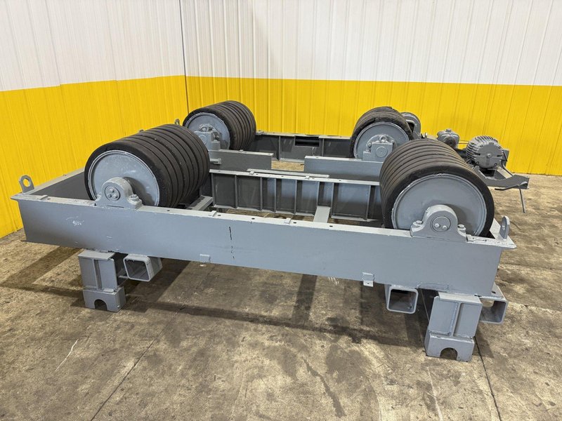 120 TON (240,000 LBS) RANSOME PANDJIRIS POWERED TANK TURNING ROLLS, POWER &amp; IDLER: STOCK #23144