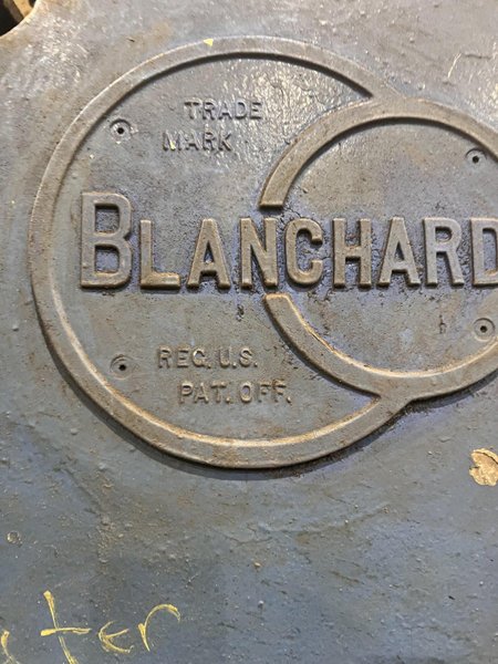 60&quot; X 75 HP BLANCHARD MODEL #32K-60 WET BASE ROTARY SURFACE GRINDER: STOCK #22367
