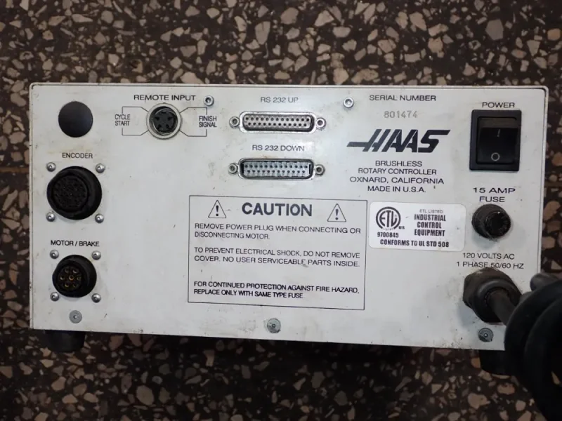 HAAS AUTOMATION INC BRUSHLESS ROTARY CONTROL