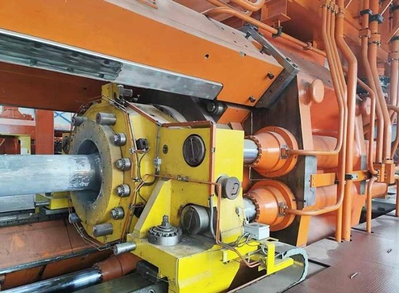 16,000 ton SMS Horizontal Direct Single Action Ext Press, Ind Billet Furnace, Stretcher, Saw, Billet Peeler (14552)