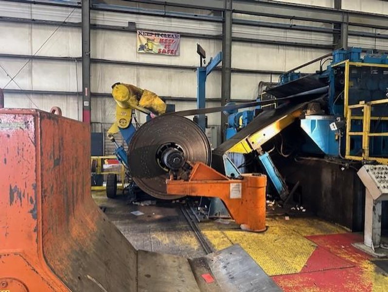 72&quot; x .625&quot; x 70,000# PRO-ECO HEAVY GAUGE INJECTOR HEAD SLITTING &amp; PACKAGING LINE