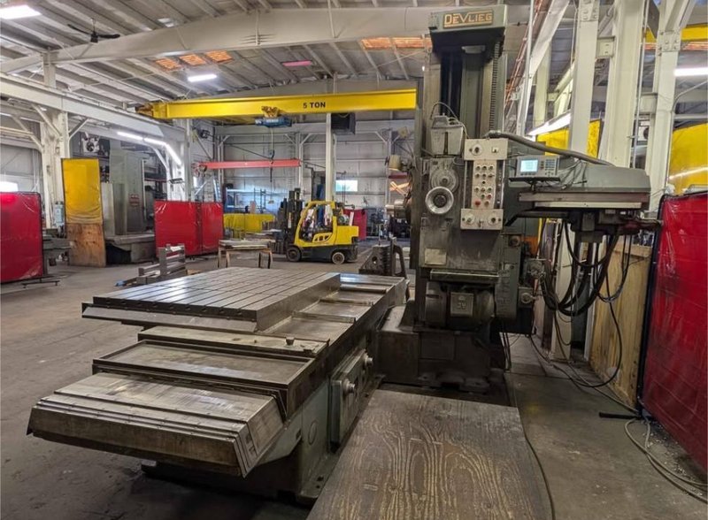4&quot; DEVLIEG 4K-72 HORIZONTAL BORING MILL. STOCK # 0880725
