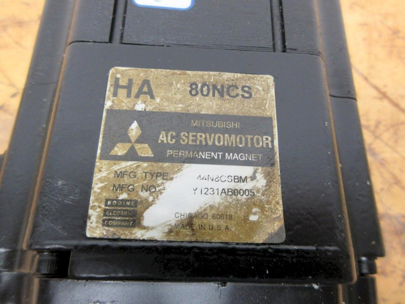 Mitsubishi AC Servo Motor Mfg Part #HA80 NC-5- Auction Item
