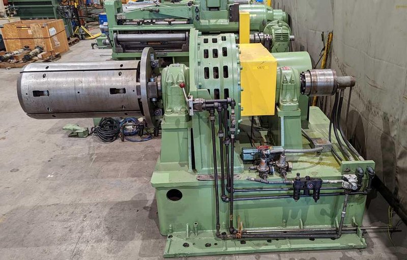 24" x 4.12" x 6,000# Ruesch Slitting Line STOCK#3222