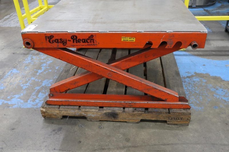 Easy Reach Scissor Table, Adjustable Height, 4,000 Lb Capacity, 40" x 42" Surface- Auction Item