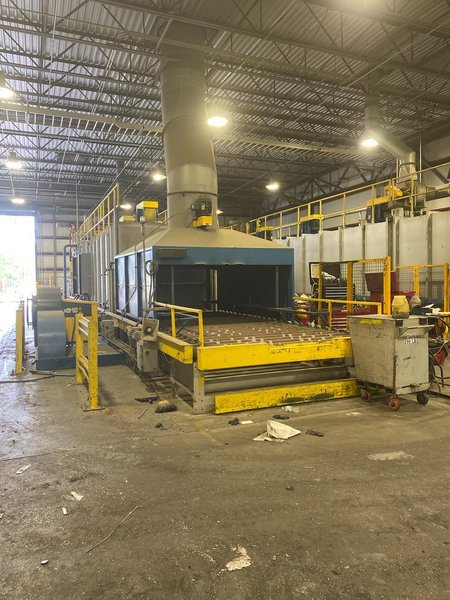 102&quot; X 70&#039; HFT ROLLER HEARTH TYPE HEAT TREATING FURNACE, NEW IN 2016: STOCK #14738