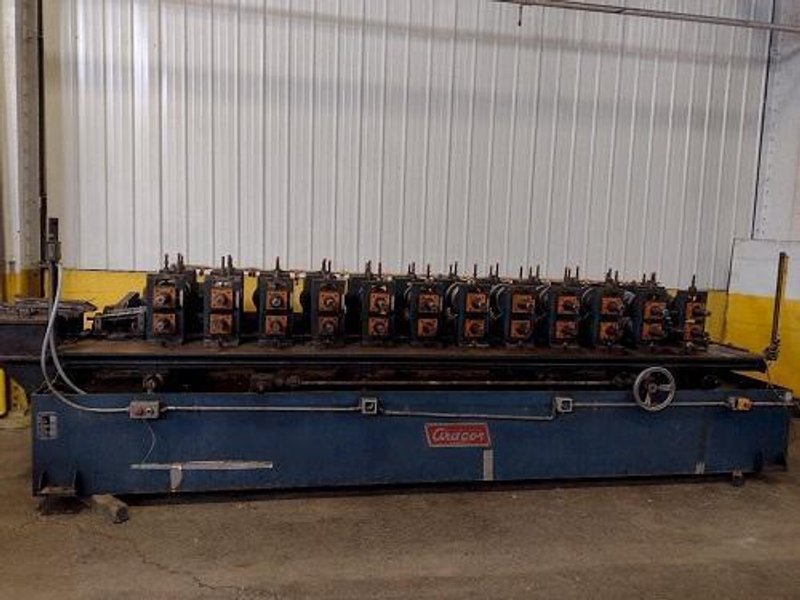 12 STAND X 2.5&quot; ARDCOR/ROLL KRAFT MODEL F-10 ADJUSTABLE WIDTH STUD ROLLFORMER