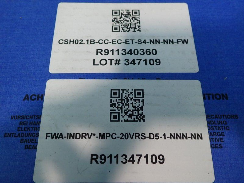 REXROTH CONTROL UNIT   -  R911340360