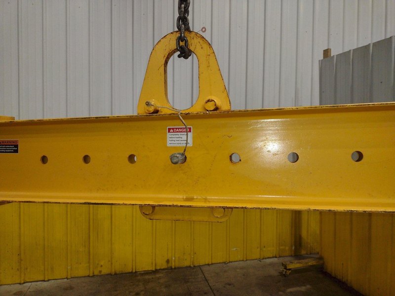 10,000 LBS X 128" X 10" CALDWELL MODEL #17-5-10 SPREADER BAR: YOBRO #24577