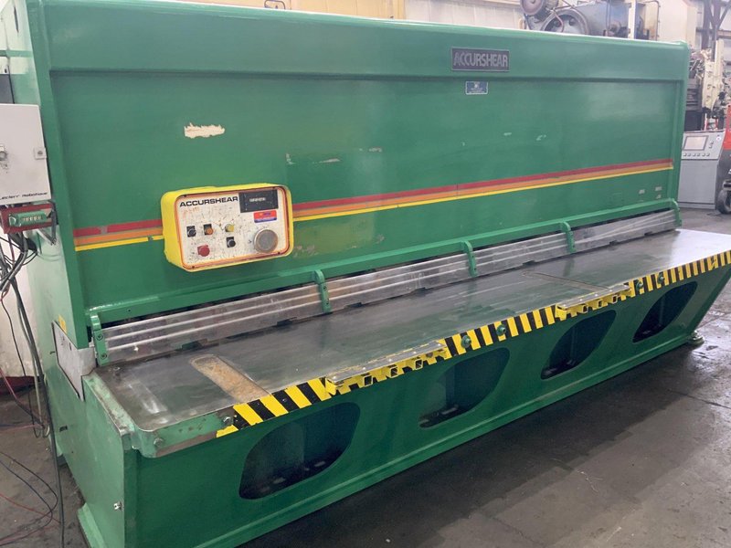 12' X 1/4" ACCURSHEAR MODEL 825010 HYDRAULIC SQUARING SHEAR: STOCK #80969
