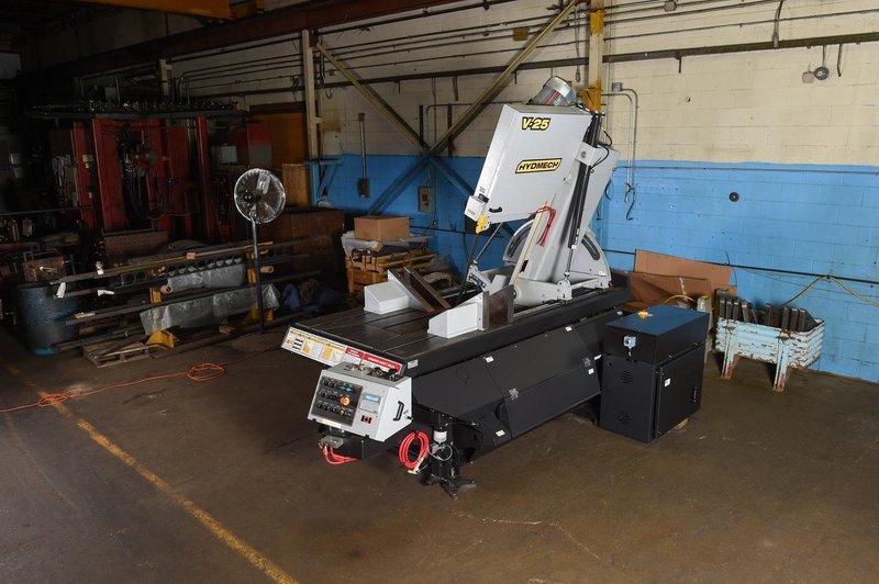 NEW - 30"H x 25"W HYD-MECH V-25 SEMI-AUTOMATIC VERTICAL TILT FRAME BAND SAW