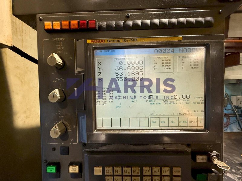 TOYODA FA-800 CNC Horizontal Machining Center, Fanuc 16iMB, 90 tool changer, CAT-50, CTS