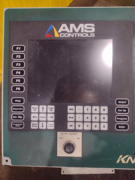 12 STAND X 10&quot; KNUDSON MODEL #KS-2468 STUD &amp; TRACK FRAMING ROLLFORMER, WITH AMS CONTROLS: STOCK #18942