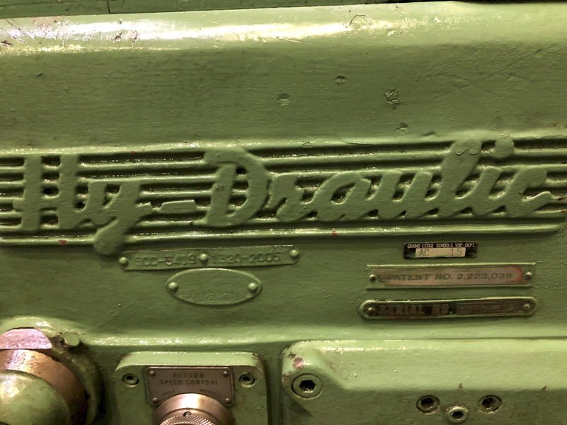 20" ROCKFORD MODEL #20 HYDRAULIC SHAPER: YOBRO #25676