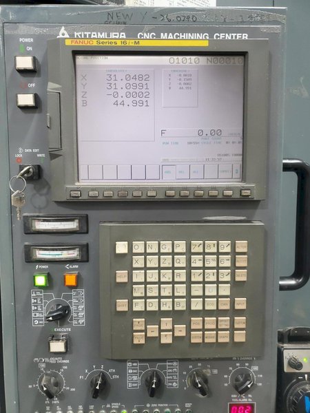 Kitamura MyCenter HX400i CNC HMC, 2000 – Fanuc Control, 4th Axis
