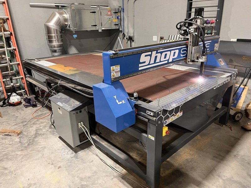 5′ x 10′ ShopSabre Sidekick 10 CNC Plasma, 2023 – Hyperherm Powermax 65 Sync – Under 3 hours