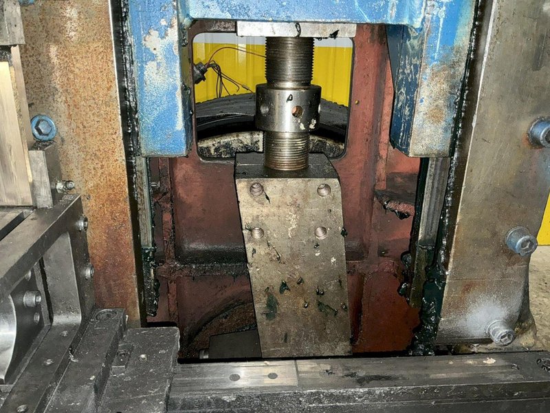 55 TON YODER MODEL #P55 CUT-OFF PRESS, W/ 5" STROKE, AIR CLUTCH &amp; BRAKE: YOBRO #24312