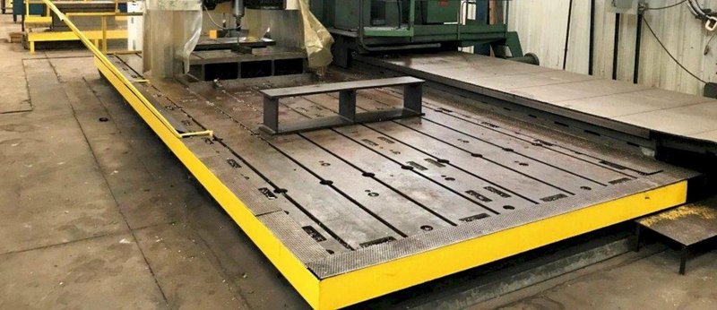 96&quot; X 144&quot; X 12&quot; GIDDINGS AND LEWIS T-SLOTTED FLOOR PLATE: STOCK #15719