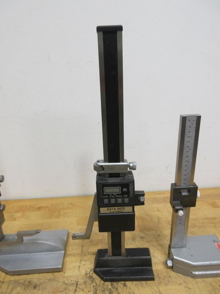 Digital and Verneer Height Stands, (1) Brown &amp; Sharpe Digital 12" Data-Hite, (1) China Digital 21", (1) Japan 12" or 300mm Vernier Scale- Auction Item