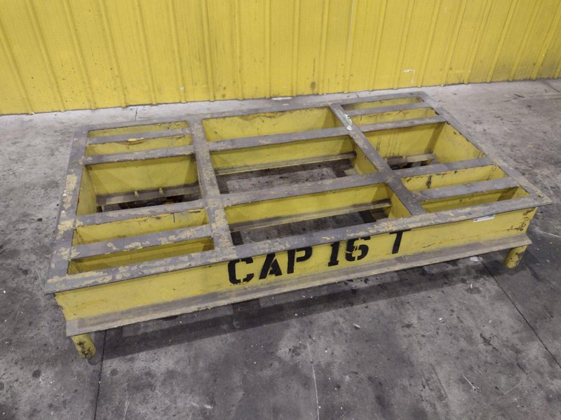 16 TON (32,000 LBS) x 46&quot; x 80&quot; HEAVY DUTY RAIL MOUNTED PORTABLE TRANSFER CART: YOBRO #24226