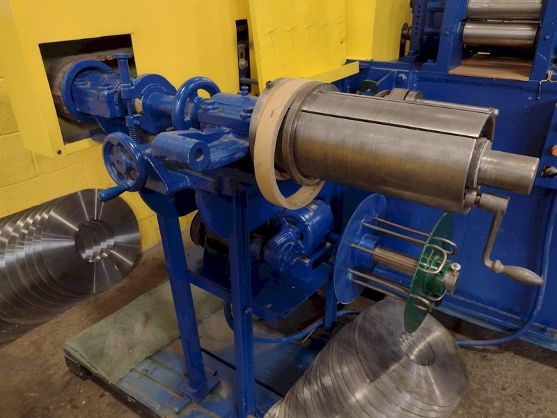 8&quot; WIDE TORRINGTON 2-5/8&quot; ARBOR PULL-THROUGH SLITTING LINE: STOCK #16505