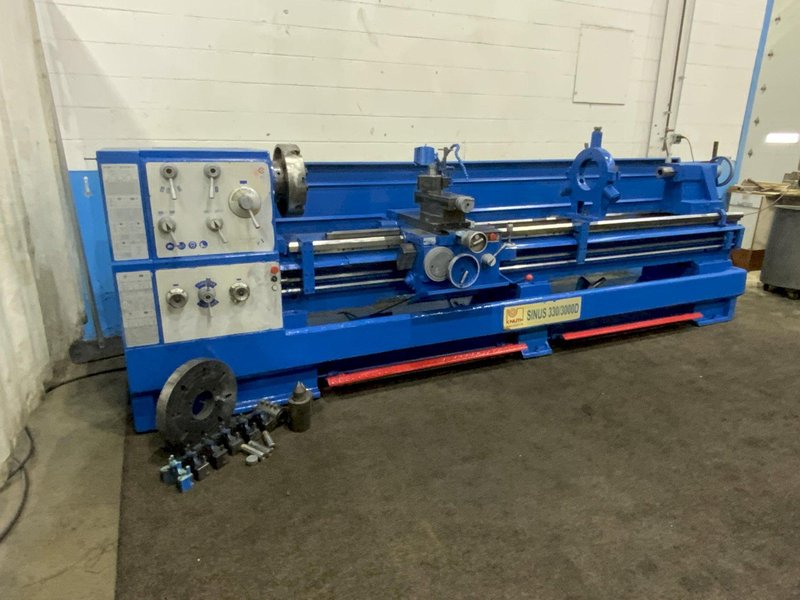 26" X 118" KNUTH MODEL SINUS 330/3000D GAP BED ENGINE LATHE: STOCK #80573