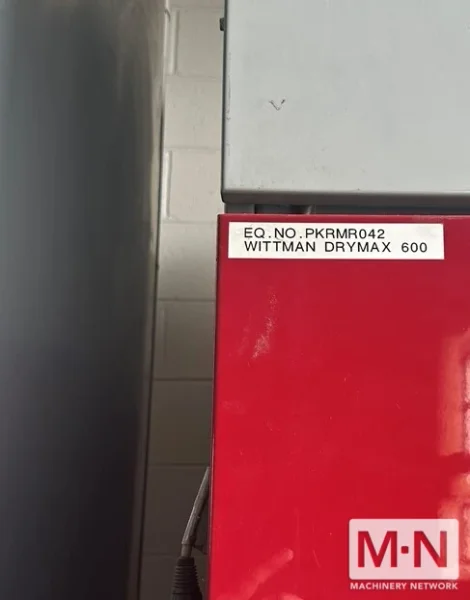 WITTMANN MODEL DRYMAX 600 DRYER WITH 8 HOPPER BANK MFG 2005