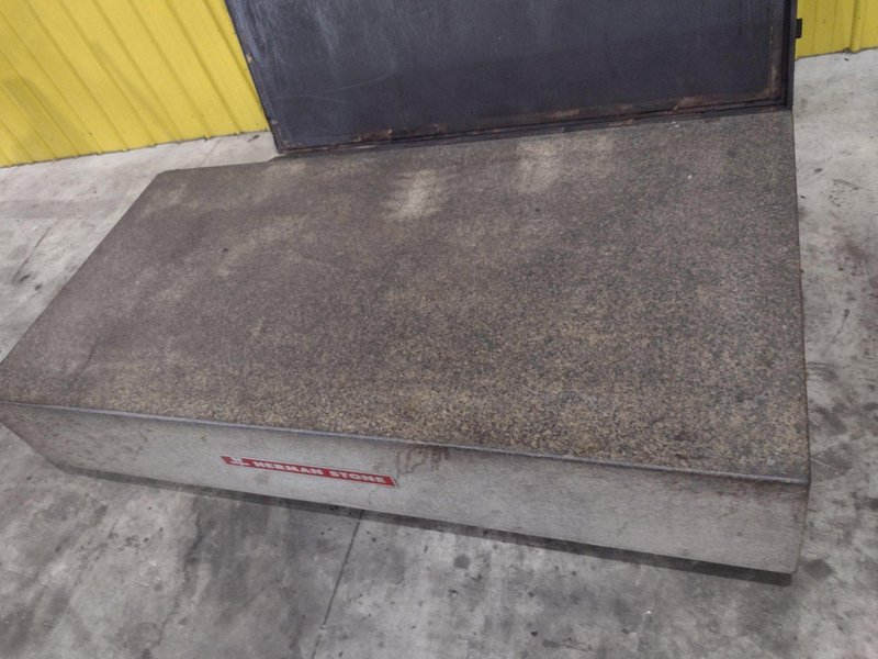 96" X 48" X 16" HERMAN GRANITE SURFACE PLATE W/ STAND: STOCK #23472