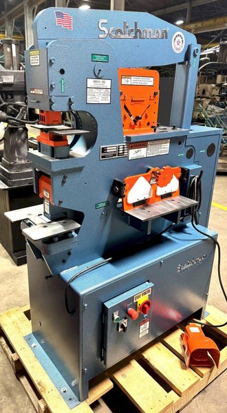 4&quot; x 4&quot; x 3/8&quot; Scotchman Hydraulic Ironworker 50514-EC, 50 Ton, Punch, Bar Shear, Notcher, New, In Stock