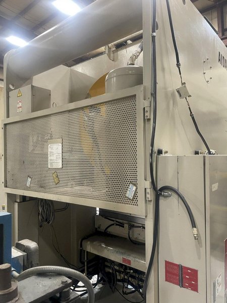 160 ton Aida Model# NC2-160 (1) Used Double Crank Gap Mechanical Metal Stamping Press For Sale, Year 1995