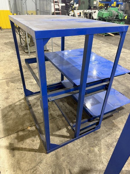 (4) 1,000 LB CAPACITY DIE RACKS W/ SLIDING SHELVES: YOBRO #24478