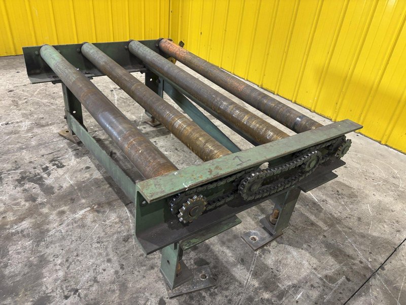 100&#039; X 54&quot; WIDE PEDDINGHAUS POWERED ROLLER CONVEYOR: STOCK #23102