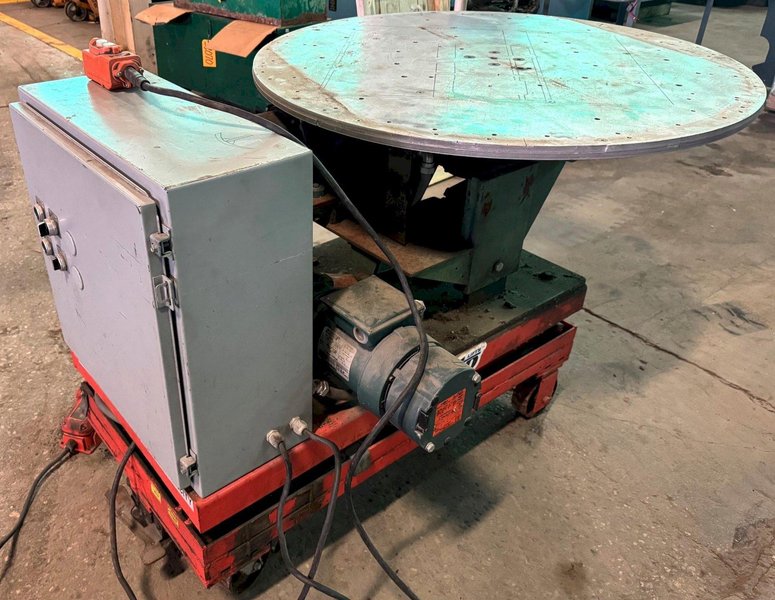 500 Lb. Welding Positioner, Power Rotation &amp; Tilt, 48" Dia. Tbl. 1 Phase