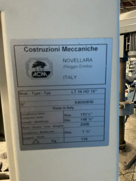 LAGUNA / ACM 16” VERTICAL BAND SAW   -  LT 1 HD 16”