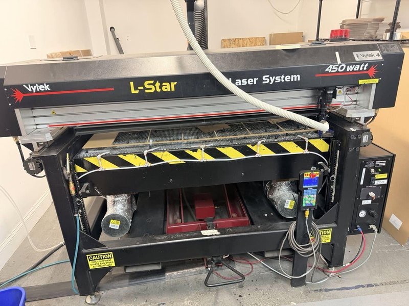 48″ x 96″ Vytek L-Star LST4896HD 450W CO2 CNC Laser Cutting &amp; Engraving System, 2017
